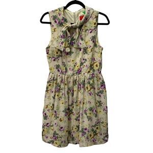 Vintage Fervour Womens Medium Floral Flowy Slip Dress Sleeveless Purple 80s 90s